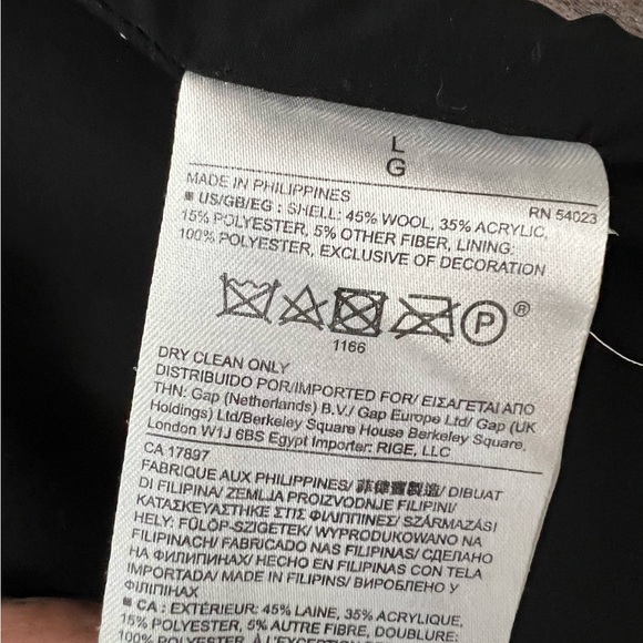 Banana Republic Wool Tweed Plaid Lace Trim Grey Green Short Sleeve Top - Picture 12 of 13